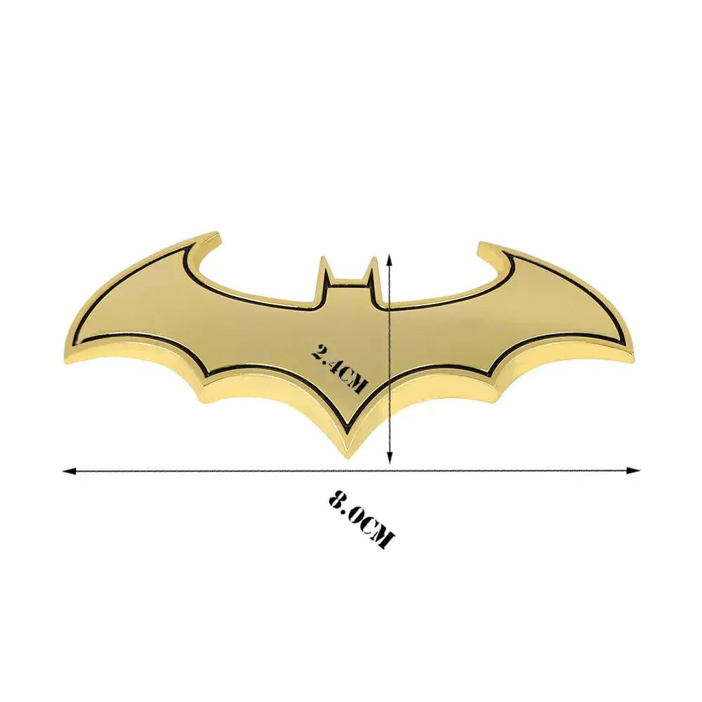 1PC 3D Bat Shape Car Stickers Cool Metal Car Logo Emblem Sticker Decal Motorcycle Automobiles Car Styling Accessories - Dot's Car Visors