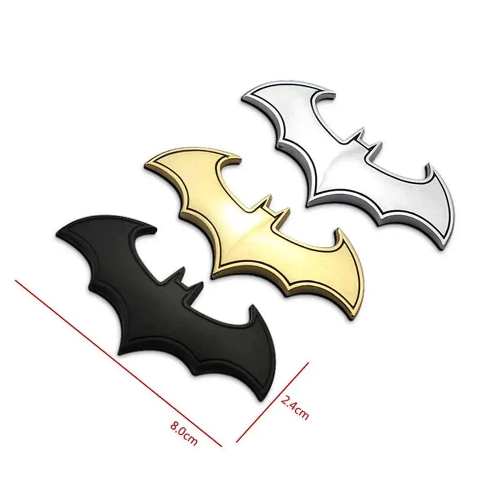 1PC 3D Bat Shape Car Stickers Cool Metal Car Logo Emblem Sticker Decal Motorcycle Automobiles Car Styling Accessories - Dot's Car Visors