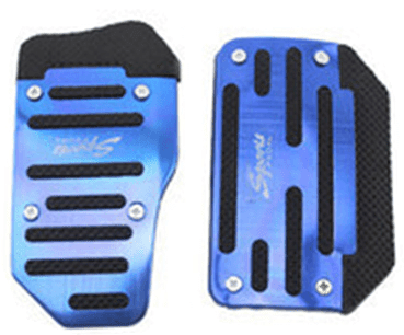 3Pcs/Set Universal Aluminum Manual Transmission Non-Slip Car Pedal Cover Set Kit Pedals Red Blue Silver Car Vehicle Sports Accelerator Brake No Drill Non-Slip Performance Car Rest Pedal Brake Auto Sports Gas Fuel Petrol Clutch Brake Pad Auto Accessories - Dot's Car Visors