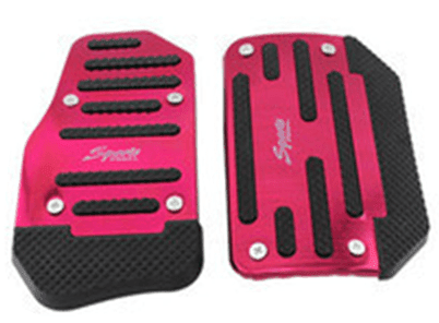 3Pcs/Set Universal Aluminum Manual Transmission Non-Slip Car Pedal Cover Set Kit Pedals Red Blue Silver Car Vehicle Sports Accelerator Brake No Drill Non-Slip Performance Car Rest Pedal Brake Auto Sports Gas Fuel Petrol Clutch Brake Pad Auto Accessories - Dot's Car Visors