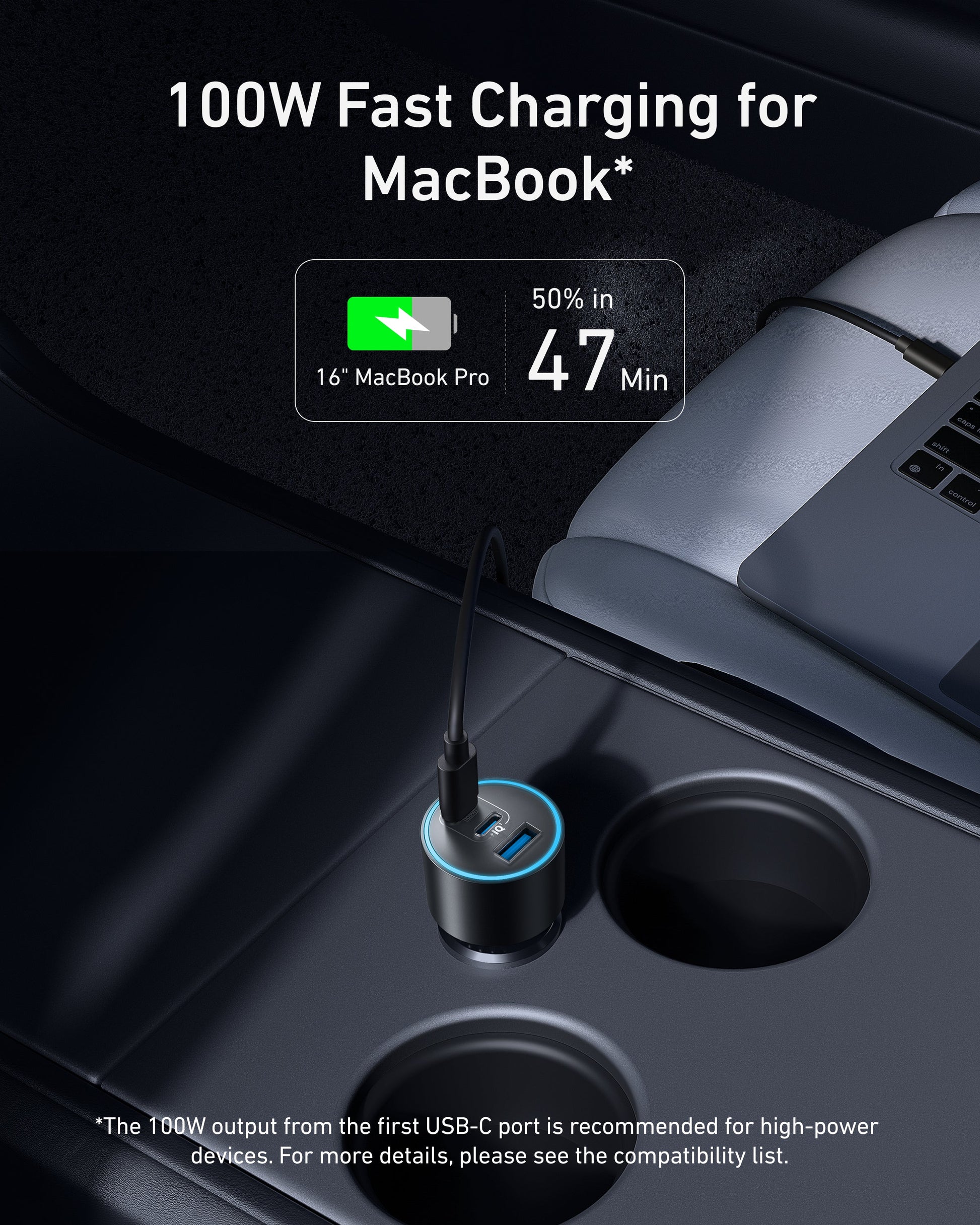 Anker Nano Car Charger (167.5W, 3 Ports) by Anker