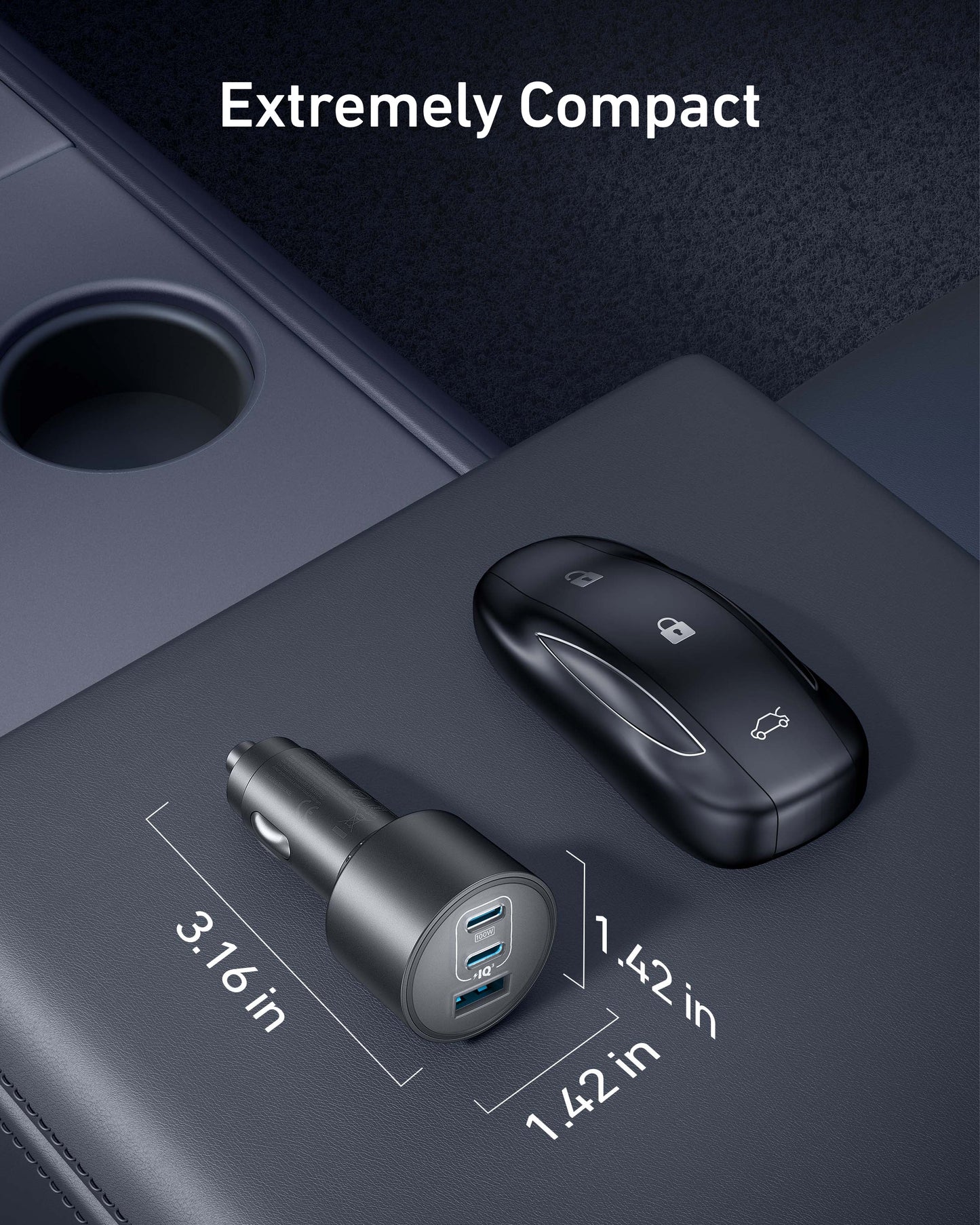 Anker Nano Car Charger (167.5W, 3 Ports) by Anker
