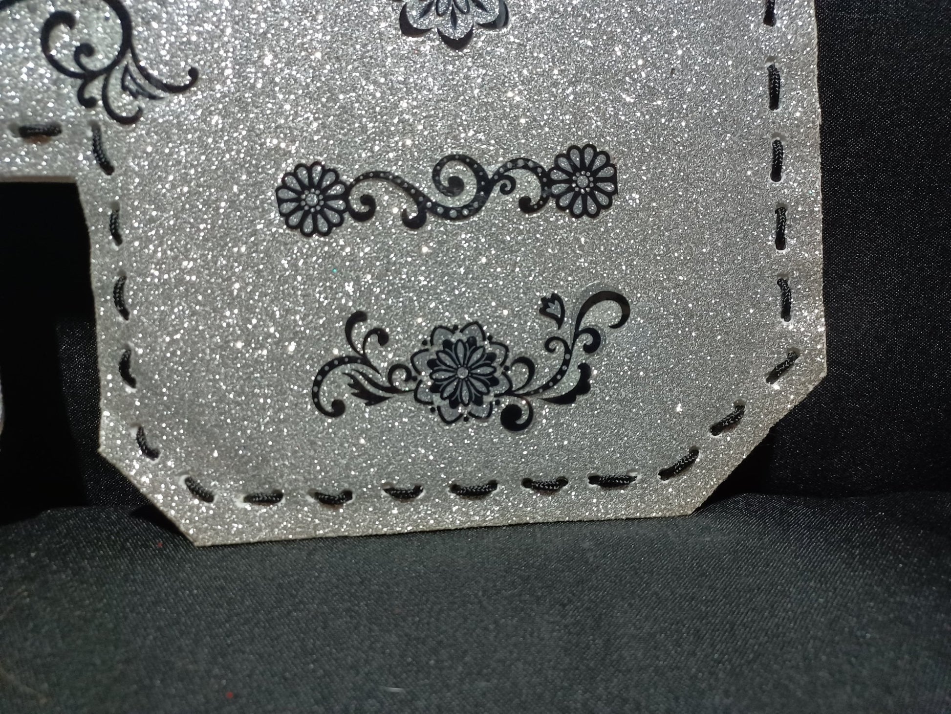 Black & Silver Car Visor - Dot's Car Visors