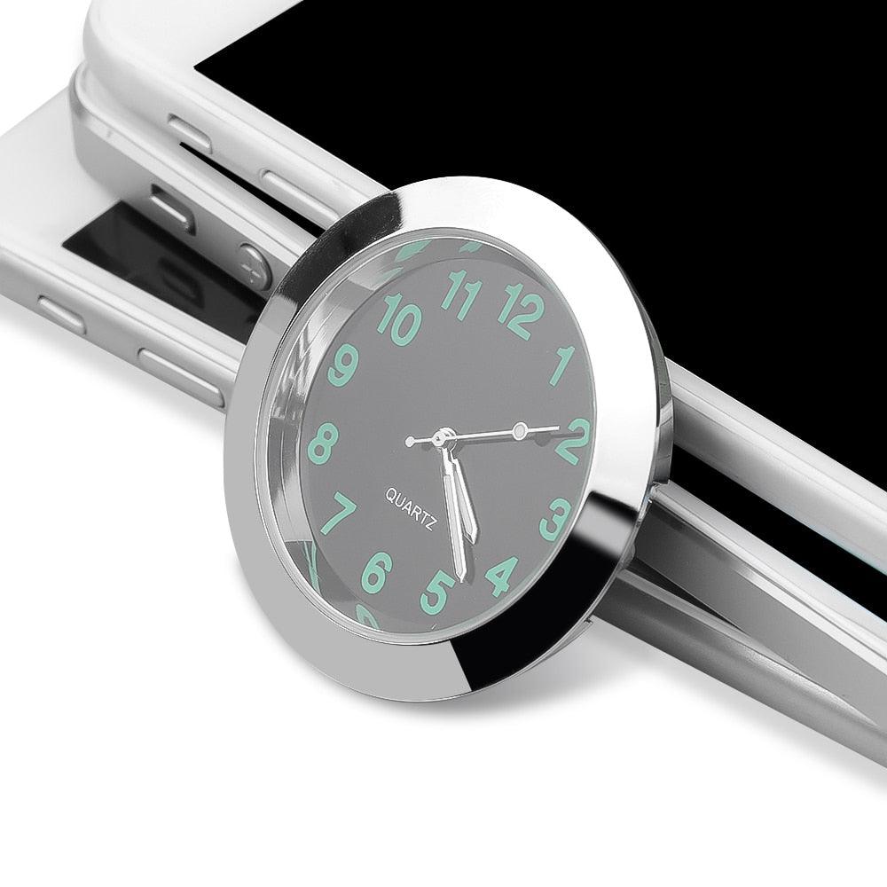 Car Clock Luminous Mini Automobiles Internal Stick-On Digital Watch Stick on Dashboard Car Clock Mini Tiny Small Luminous Car Vent Clocks Watch for Dashboard Boat Bike Home Mechanics Quartz Clocks Auto Ornament Car Accessories Gifts - Dot's Car Visors