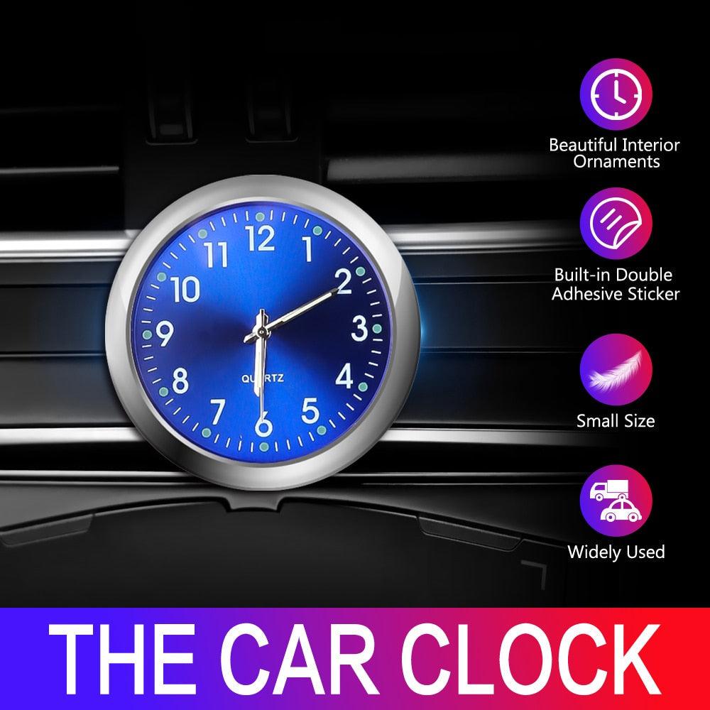 Car Clock Luminous Mini Automobiles Internal Stick-On Digital Watch Stick on Dashboard Car Clock Mini Tiny Small Luminous Car Vent Clocks Watch for Dashboard Boat Bike Home Mechanics Quartz Clocks Auto Ornament Car Accessories Gifts - Dot's Car Visors