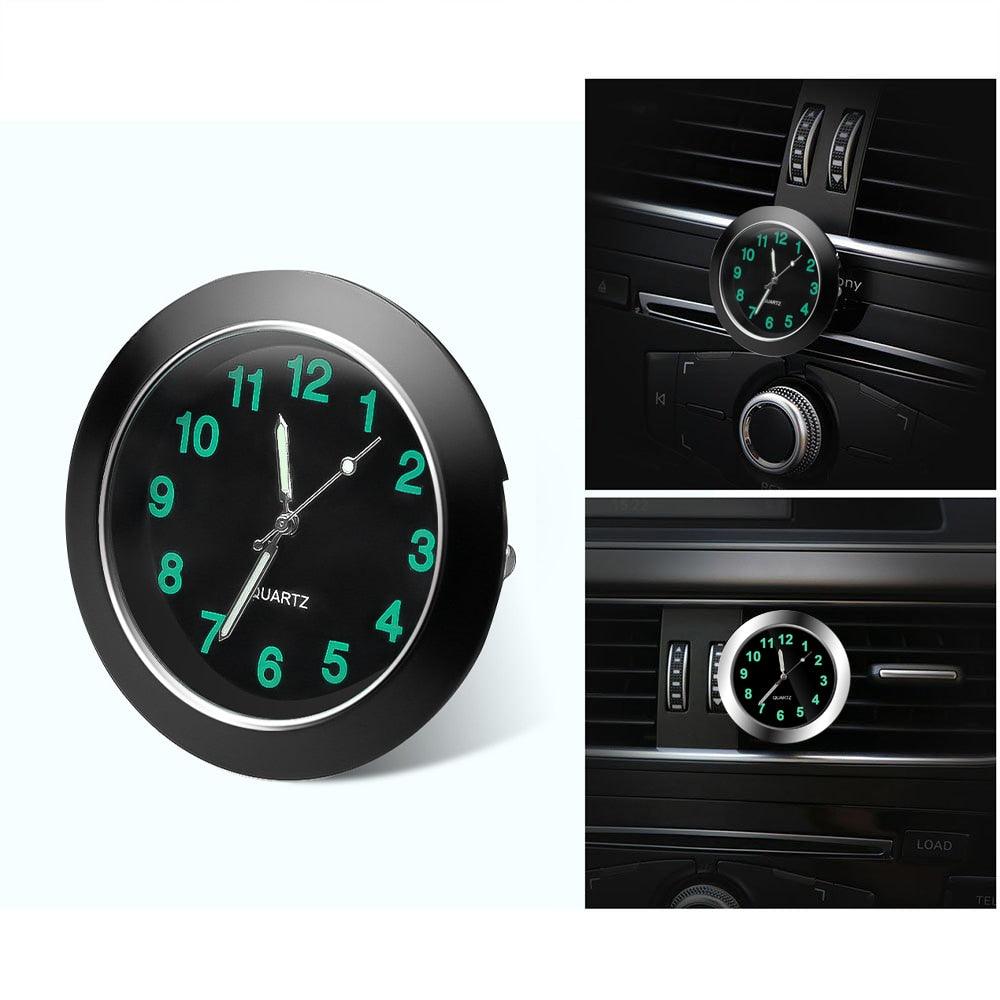Car Clock Luminous Mini Automobiles Internal Stick-On Digital Watch Stick on Dashboard Car Clock Mini Tiny Small Luminous Car Vent Clocks Watch for Dashboard Boat Bike Home Mechanics Quartz Clocks Auto Ornament Car Accessories Gifts - Dot's Car Visors