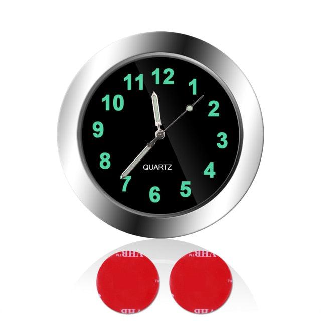 Car Clock Luminous Mini Automobiles Internal Stick-On Digital Watch Stick on Dashboard Car Clock Mini Tiny Small Luminous Car Vent Clocks Watch for Dashboard Boat Bike Home Mechanics Quartz Clocks Auto Ornament Car Accessories Gifts - Dot's Car Visors