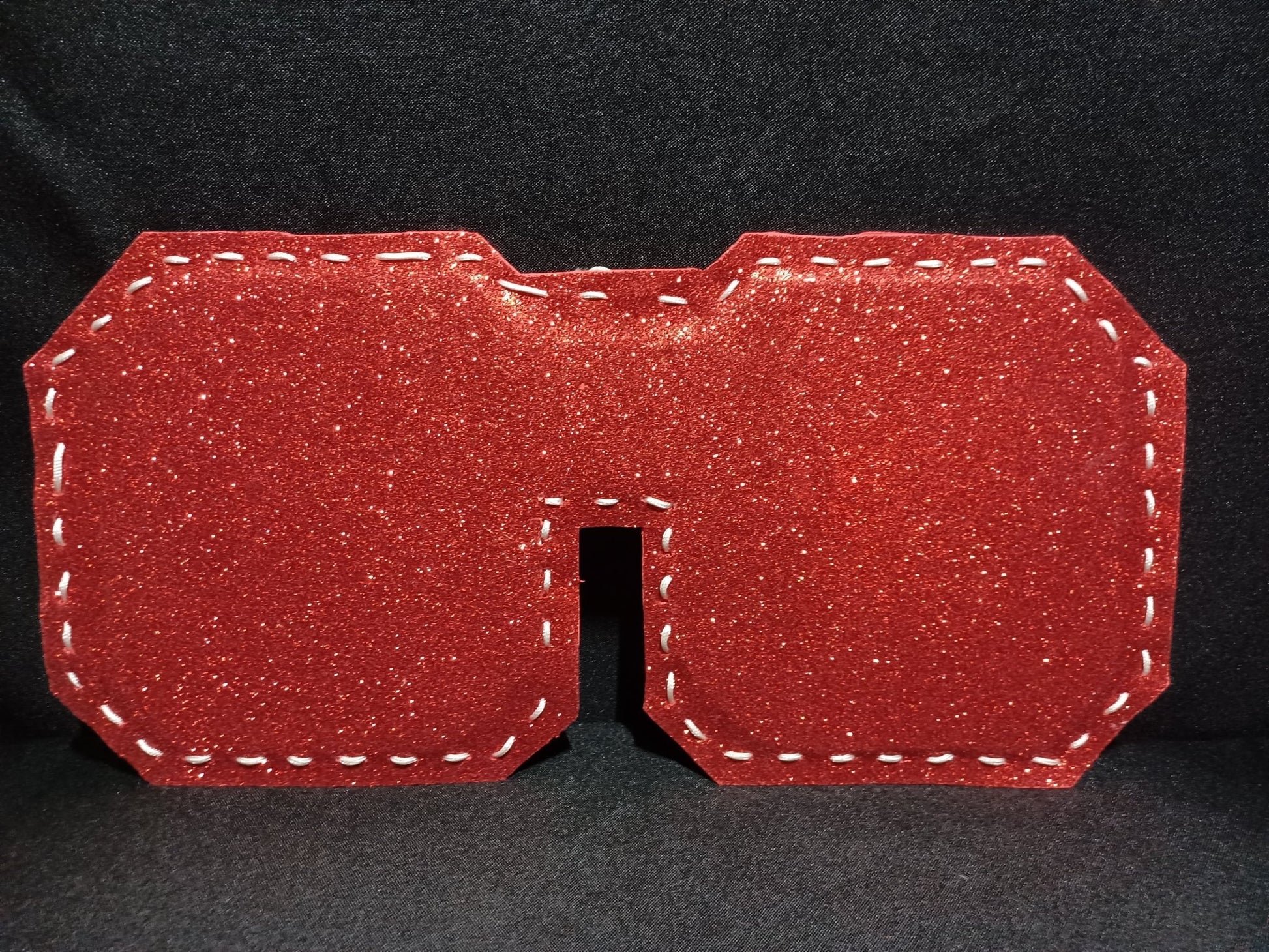 Glittery Red/Pearl Beads Car Visor - Dot's Car Visors