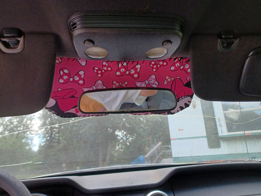 Minnie Mouse Car Visor – Handmade Disney-Inspired Sunshade - Dot's Car Visors
