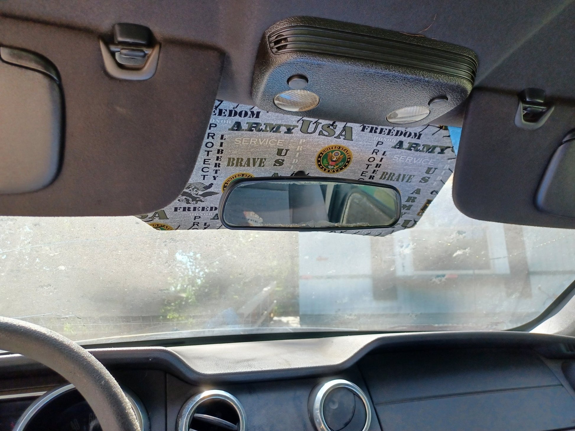 Stylish Army Car Visor - Handmade by Veterans, Durable Sunshade for Proud Supporters - Dot's Car Visors