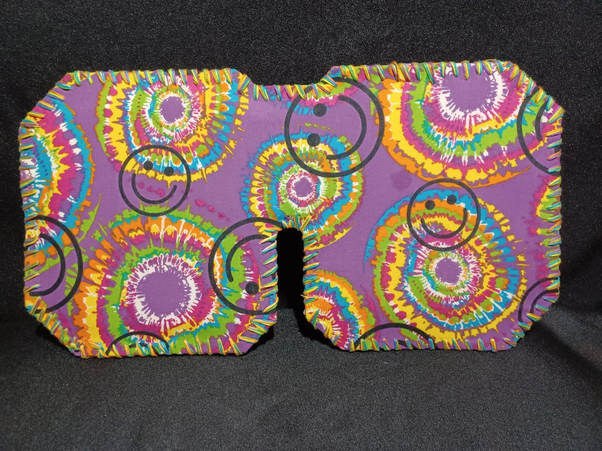 Tie-dyed Car Visor by Dot's Car Visors
