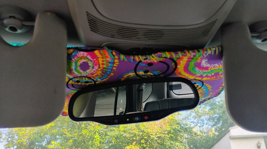 Tie-dyed Car Visor - Dot's Car Visors